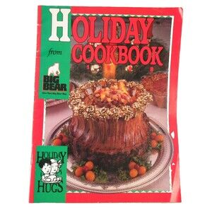 Holiday Cookbook from Big Bear Supermarket 1988 Holiday Hugs Advert Book